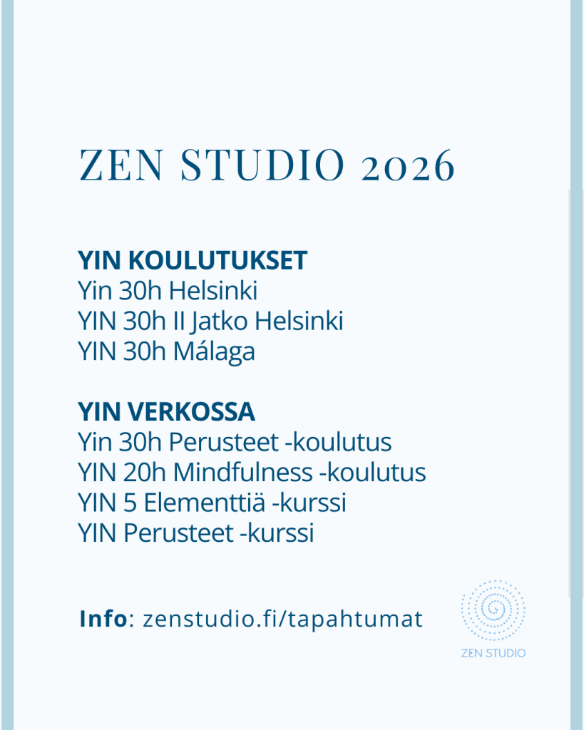 Zen Studio Yin koulutukset